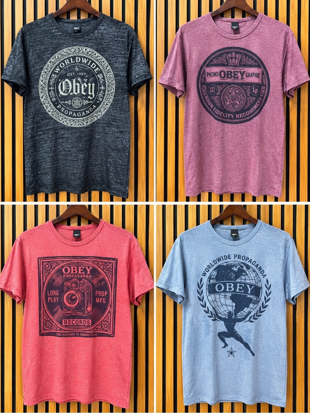 Obey Propaganda Graphic Tee Lot (4) Men's Large